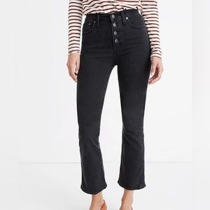 MADEWELL CALI DEMI-BOOT JEANS IN BELLSPRING WASH: BOOTCUT EDITION, SIZE 32T.
